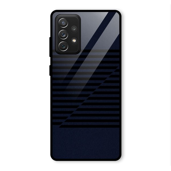 Classic Stripes Cut Glass Back Case for Galaxy A72