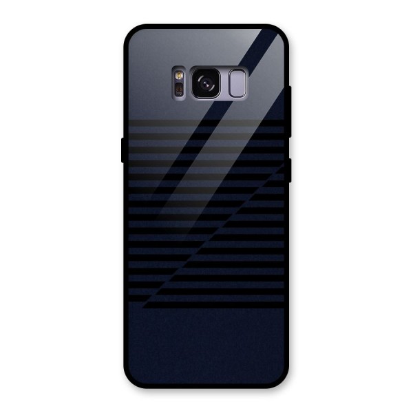 Classic Stripes Cut Glass Back Case for Galaxy S8