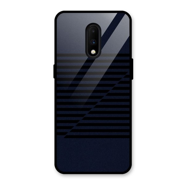 Classic Stripes Cut Glass Back Case for OnePlus 7