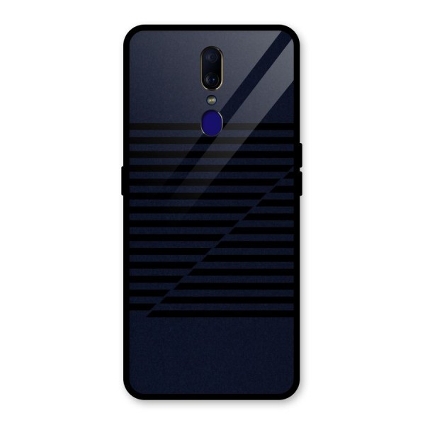 Classic Stripes Cut Glass Back Case for Oppo F11