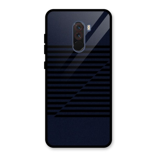 Classic Stripes Cut Glass Back Case for Poco F1