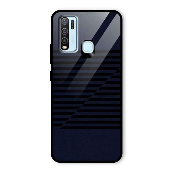 Classic Stripes Cut Glass Back Case for Vivo Y30