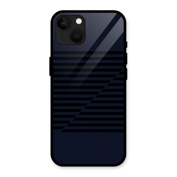 Classic Stripes Cut Glass Back Case for iPhone 13