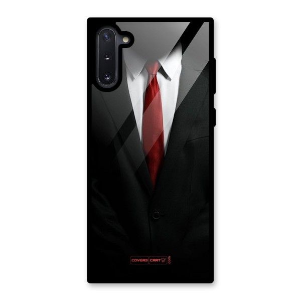 Classic Suit Glass Back Case for Galaxy Note 10