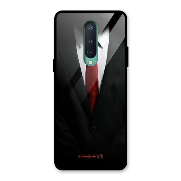 Classic Suit Glass Back Case for OnePlus 8