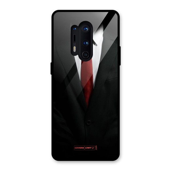 Classic Suit Glass Back Case for OnePlus 8 Pro