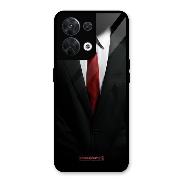 Classic Suit Glass Back Case for Oppo Reno8 5G