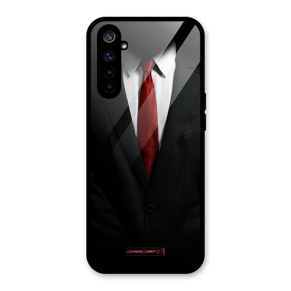 Classic Suit Glass Back Case for Realme 6