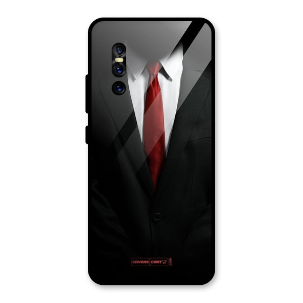 Classic Suit Glass Back Case for Vivo V15 Pro