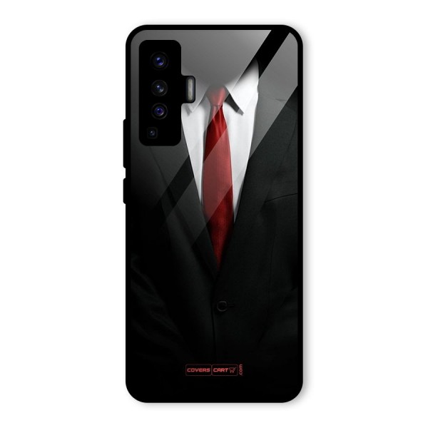 Classic Suit Glass Back Case for Vivo X50