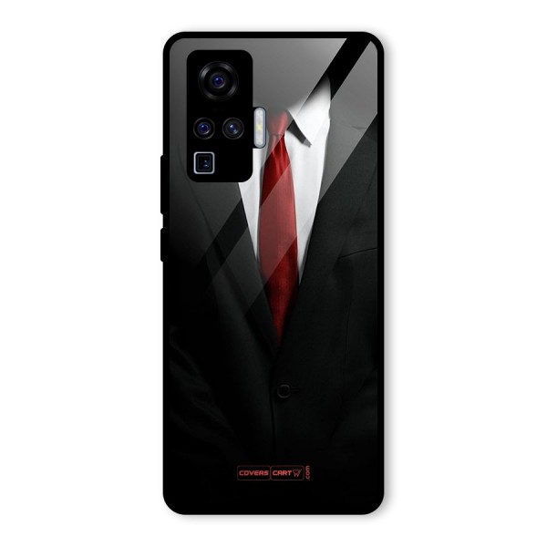 Classic Suit Glass Back Case for Vivo X50 Pro