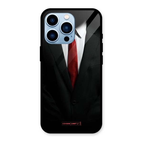 Classic Suit Glass Back Case for iPhone 13 Pro