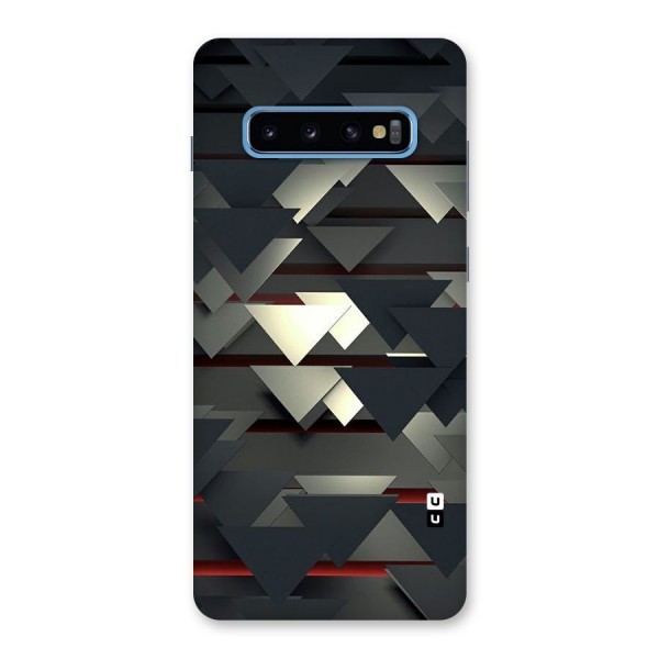 Classic Triangles Design Back Case for Galaxy S10 Plus