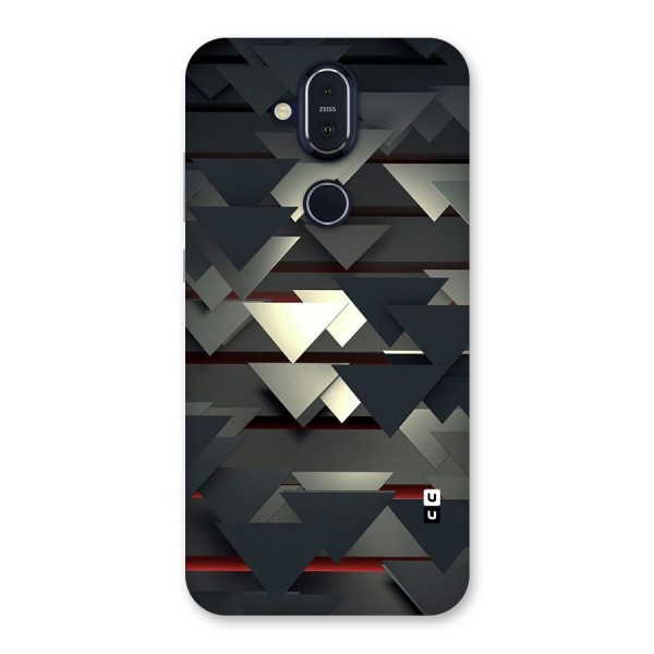 Classic Triangles Design Back Case for Nokia 8.1