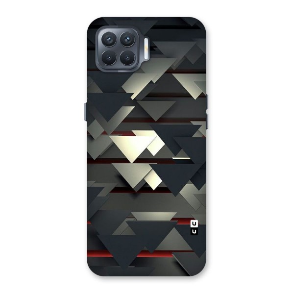 Classic Triangles Design Back Case for Oppo F17 Pro