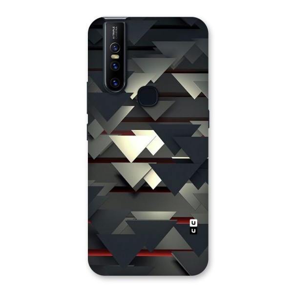 Classic Triangles Design Back Case for Vivo V15