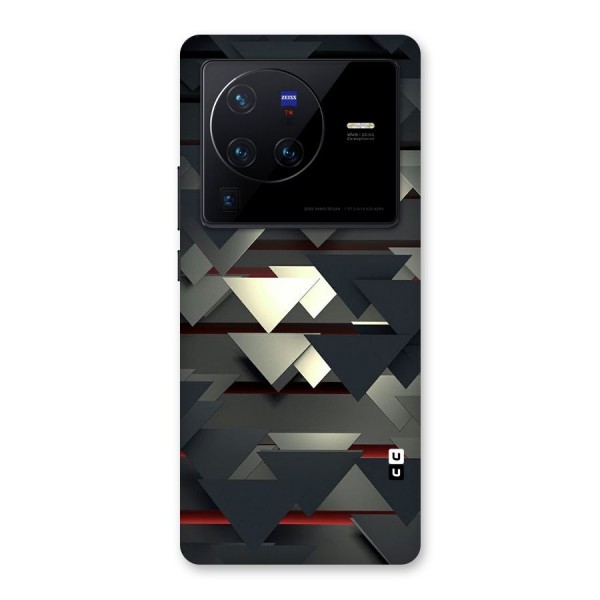 Classic Triangles Design Back Case for Vivo X80 Pro