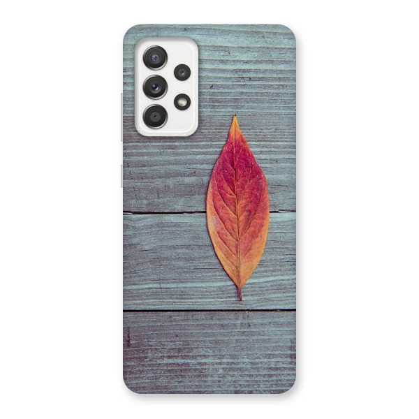 Classic Wood Leaf Back Case for Galaxy A52