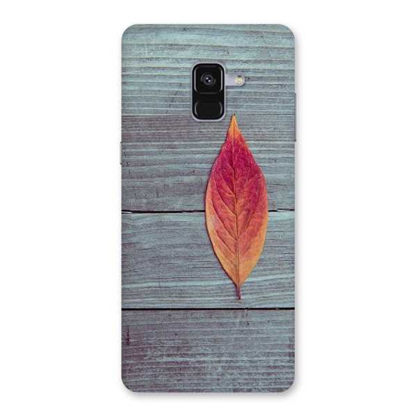 Classic Wood Leaf Back Case for Galaxy A8 Plus