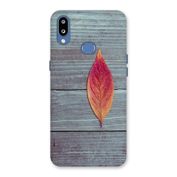 Classic Wood Leaf Back Case for Galaxy M01s