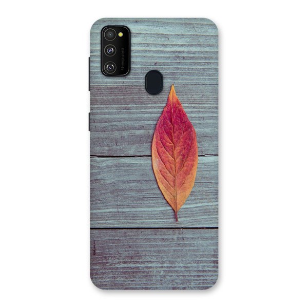 Classic Wood Leaf Back Case for Galaxy M21