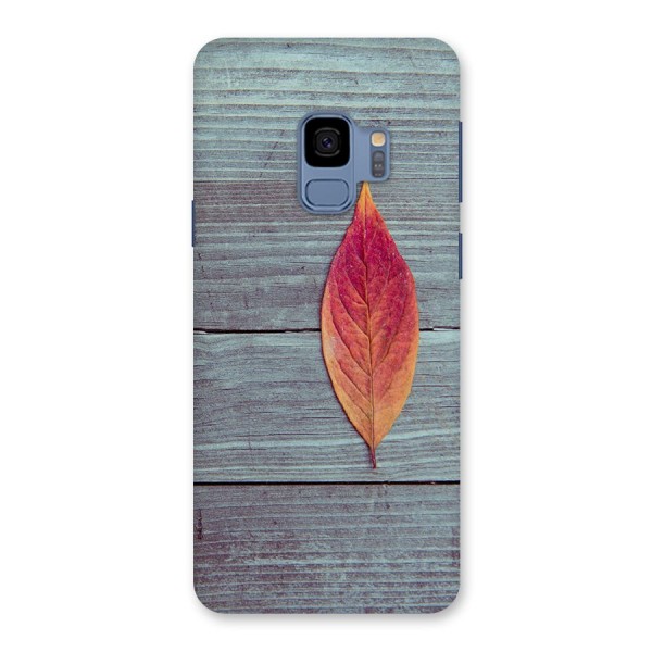 Classic Wood Leaf Back Case for Galaxy S9