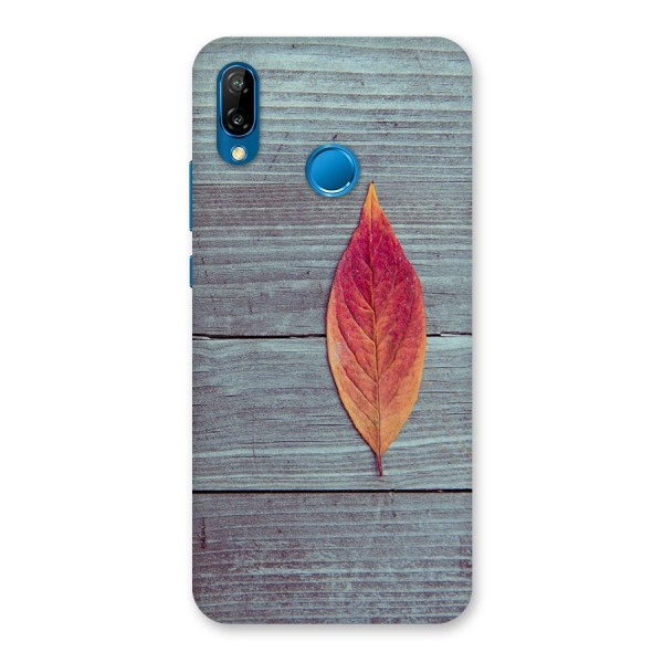 Classic Wood Leaf Back Case for Huawei P20 Lite