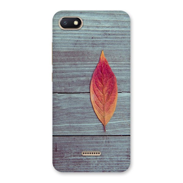 Classic Wood Leaf Back Case for Redmi 6A