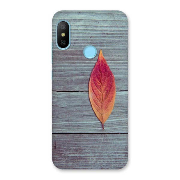 Classic Wood Leaf Back Case for Redmi 6 Pro