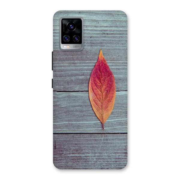 Classic Wood Leaf Back Case for Vivo V20 Pro