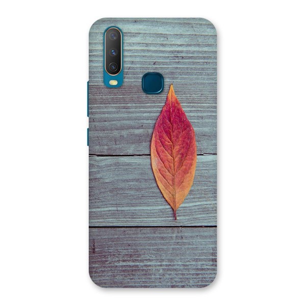 Classic Wood Leaf Back Case for Vivo Y15