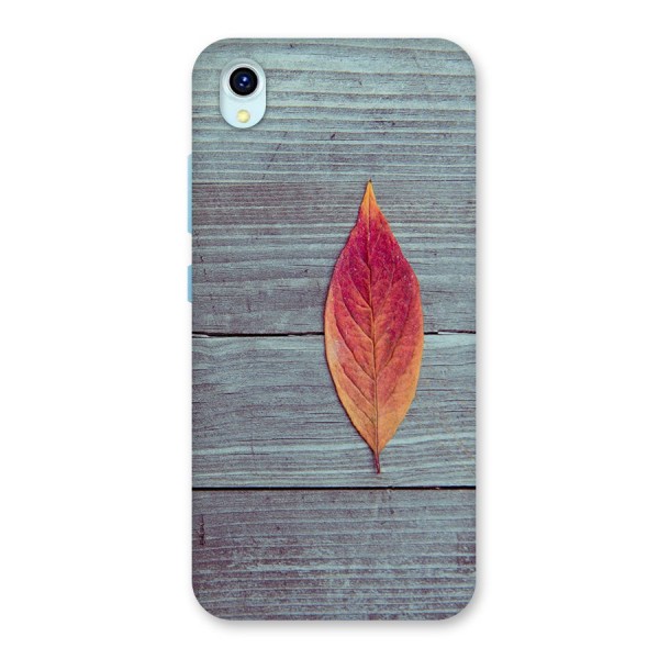 Classic Wood Leaf Back Case for Vivo Y1s