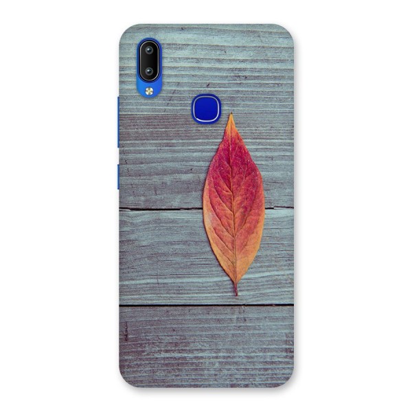 Classic Wood Leaf Back Case for Vivo Y91