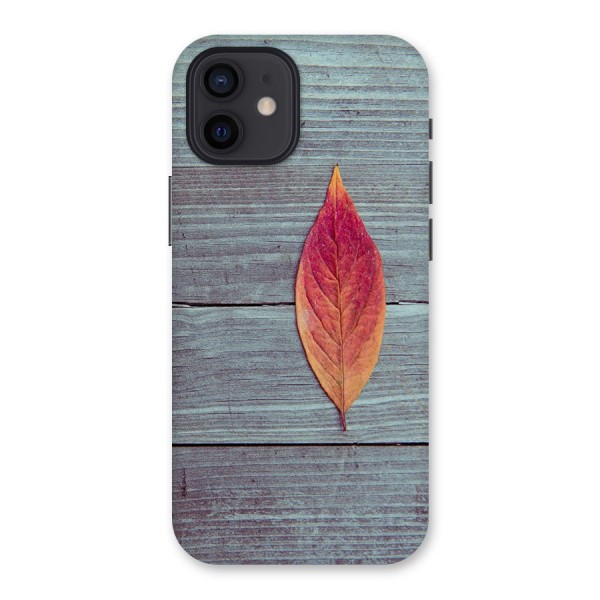 Classic Wood Leaf Back Case for iPhone 12