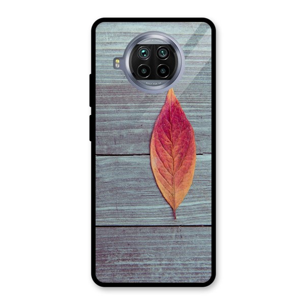 Classic Wood Leaf Glass Back Case for Mi 10i