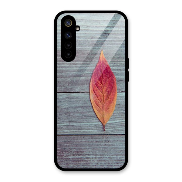 Classic Wood Leaf Glass Back Case for Realme 6