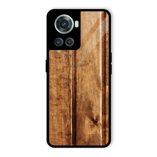 Classic Wood Print Glass Back Case for OnePlus 10R