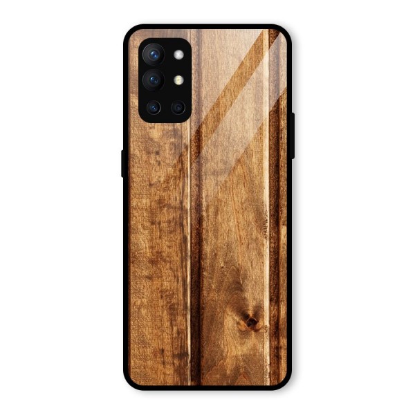 Classic Wood Print Glass Back Case for OnePlus 9R