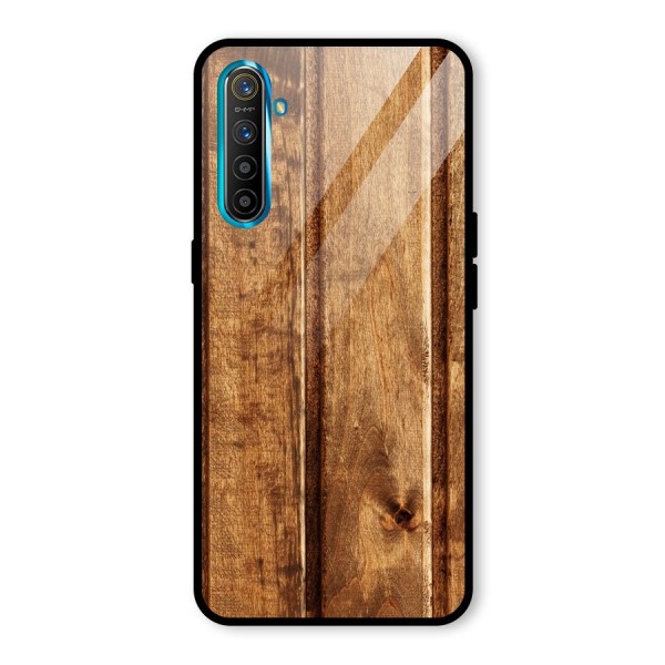 Classic Wood Print Glass Back Case for Realme XT