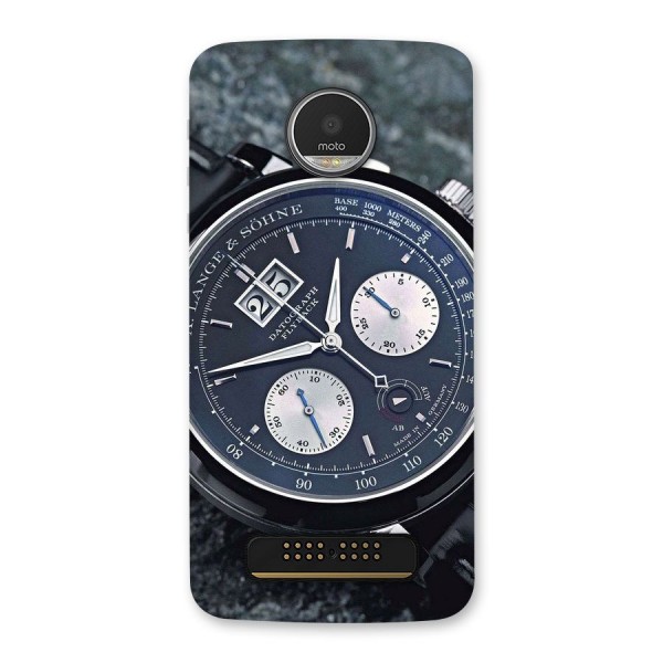 Classic Wrist Watch Back Case for Moto Z Play