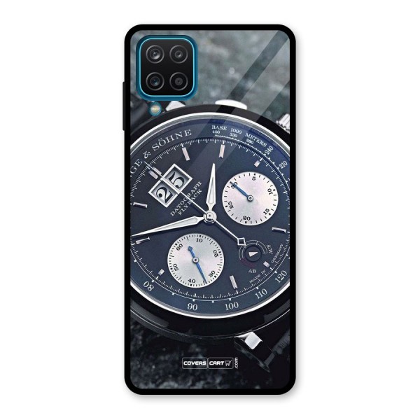 Classic Wrist Watch Glass Back Case for Galaxy A12