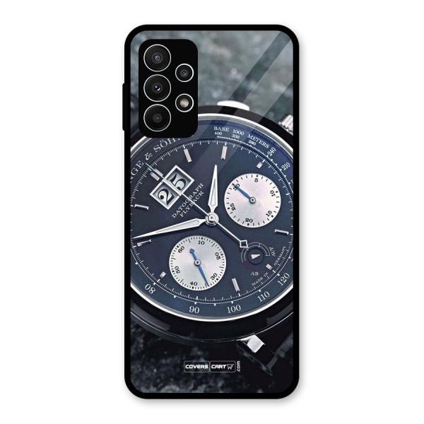 Classic Wrist Watch Glass Back Case for Galaxy A23