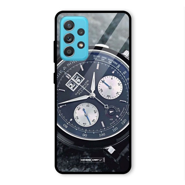 Classic Wrist Watch Glass Back Case for Galaxy A52