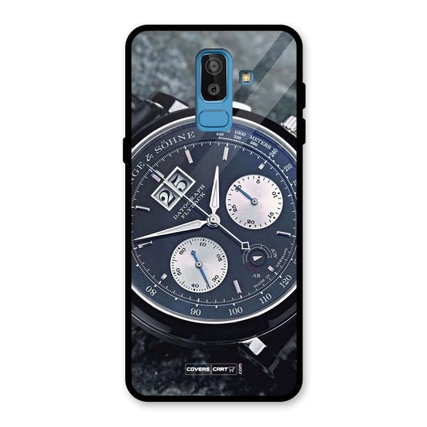 Classic Wrist Watch Glass Back Case for Galaxy J8