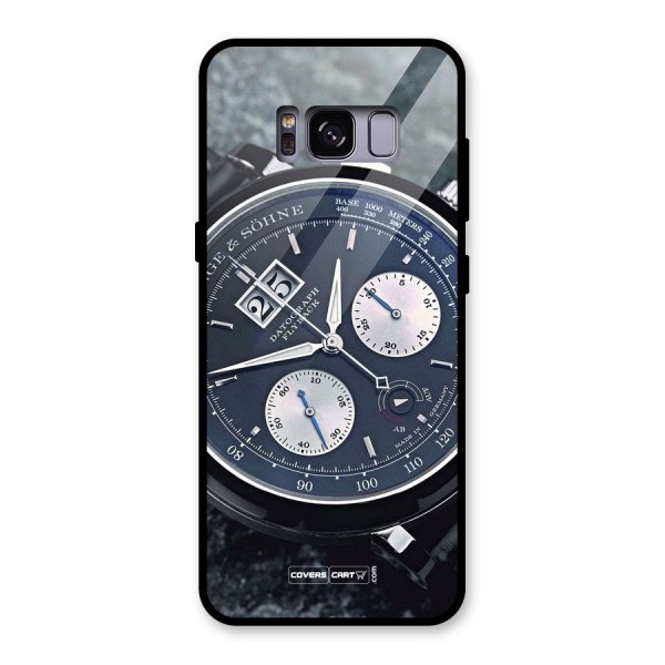 Classic Wrist Watch Glass Back Case for Galaxy S8