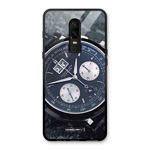 Classic Wrist Watch Glass Back Case for OnePlus 6