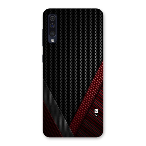 Classy Black Red Design Back Case for Galaxy A50s