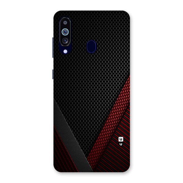 Classy Black Red Design Back Case for Galaxy A60