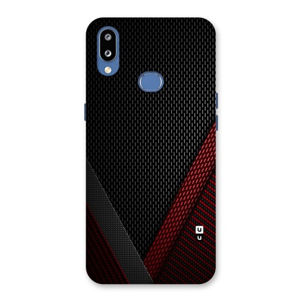 Classy Black Red Design Back Case for Galaxy M01s