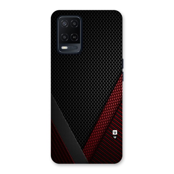 Classy Black Red Design Back Case for Oppo A54